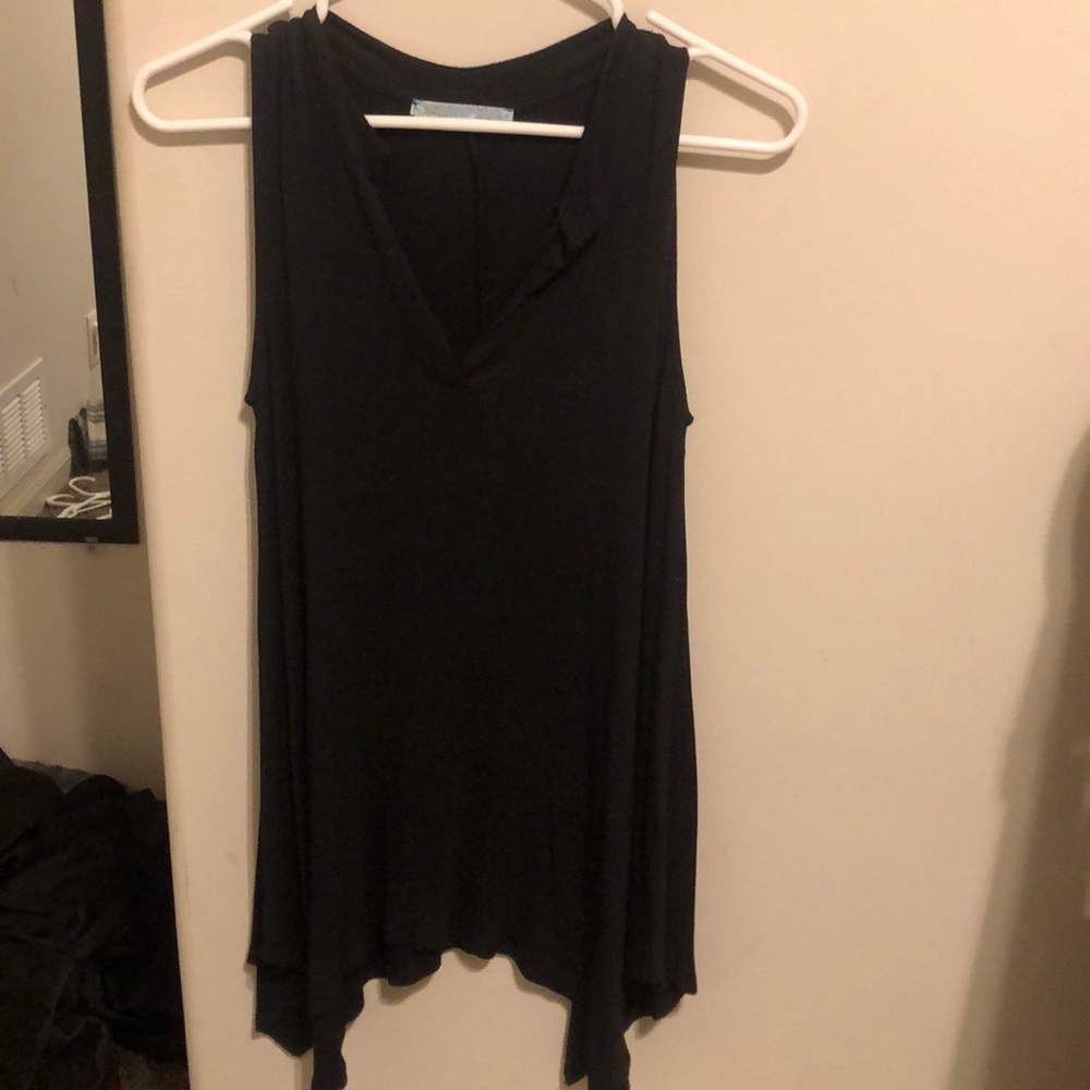 Black tank top